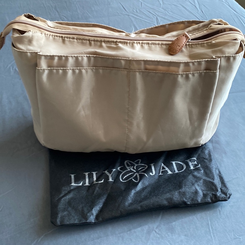 Lily Jade diaper bag organizer beige